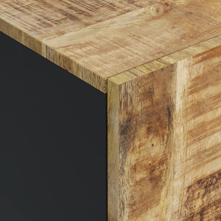 Dressoir Met 4 Deuren 60X33X75 Cm Massief Mangohout