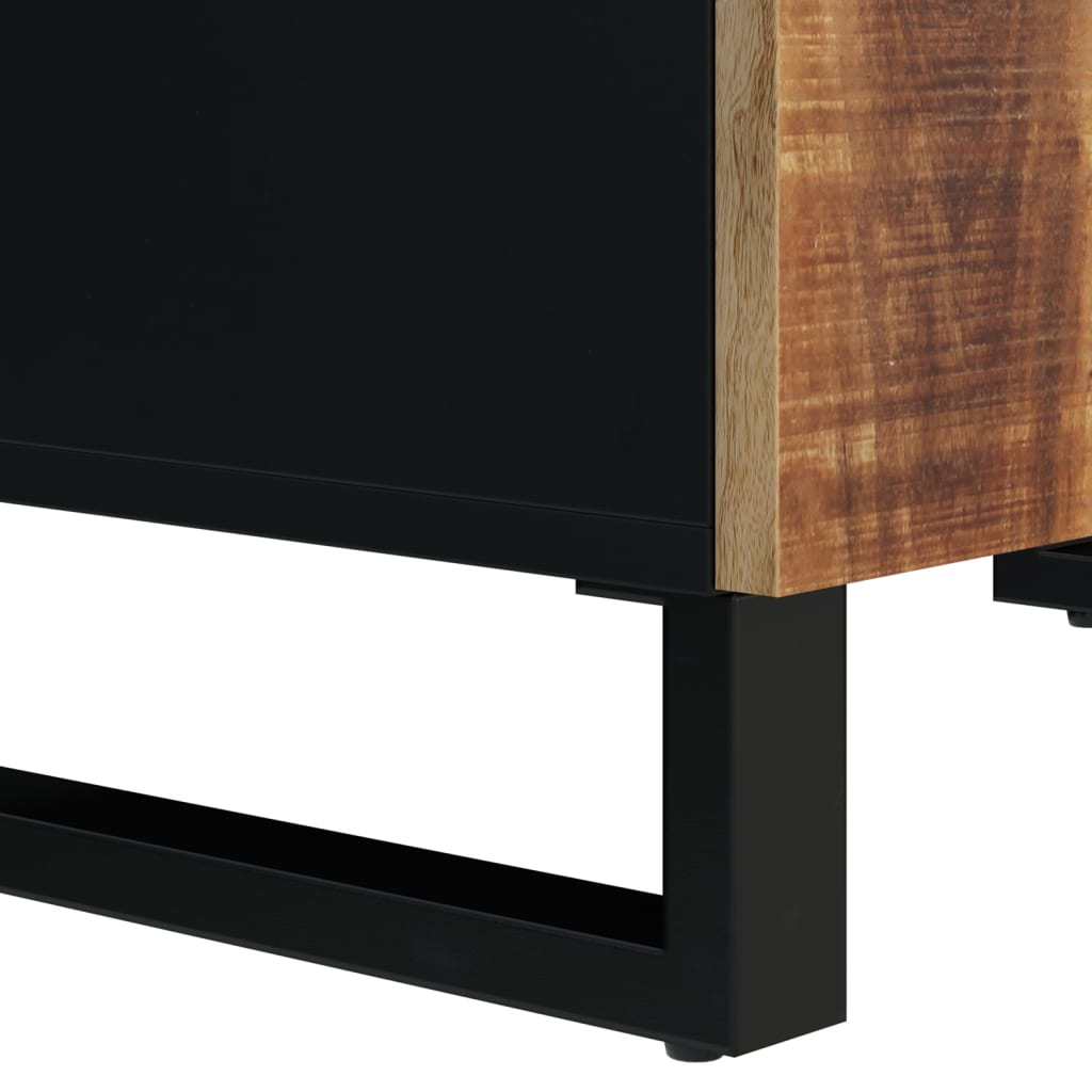 Dressoir Met 4 Deuren 60X33X75 Cm Massief Mangohout
