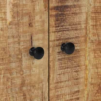 Dressoir Met 4 Deuren 60X33X75 Cm Massief Mangohout