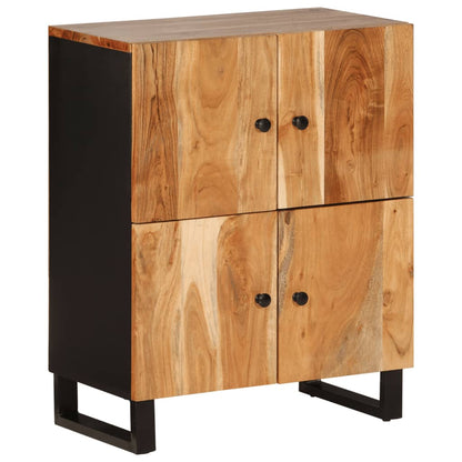 Dressoir Met 4 Deuren 60X33X75 Cm Massief Acaciahout