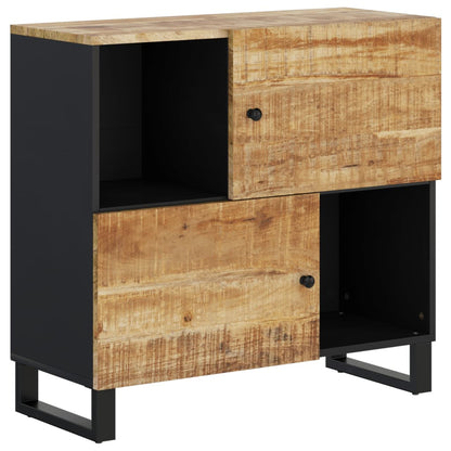 Dressoir met 2 deuren 80x33x75 cm massief mangohout