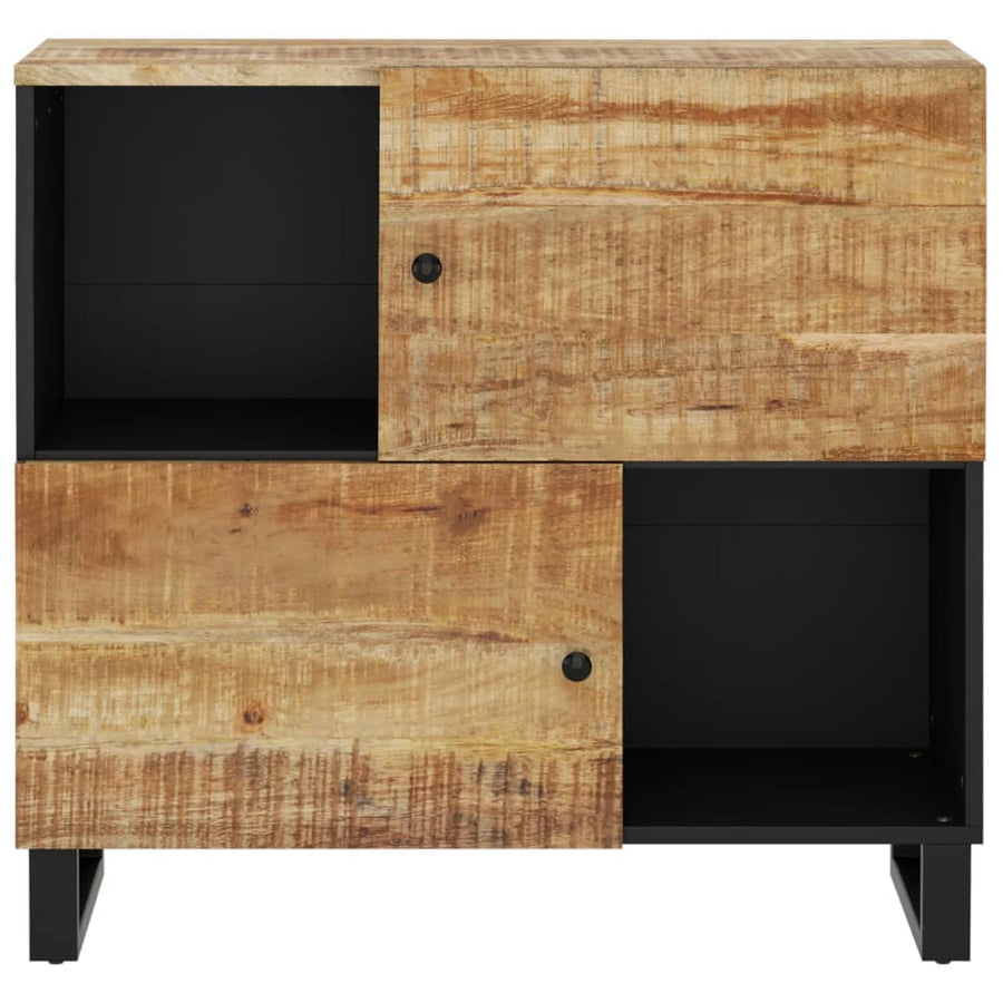 Dressoir met 2 deuren 80x33x75 cm massief mangohout