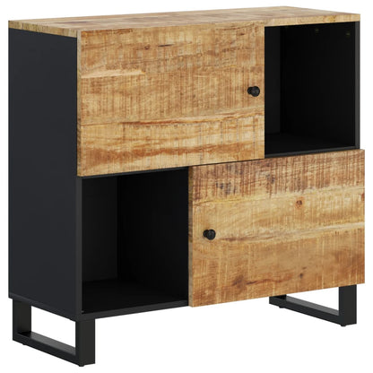 Dressoir met 2 deuren 80x33x75 cm massief mangohout