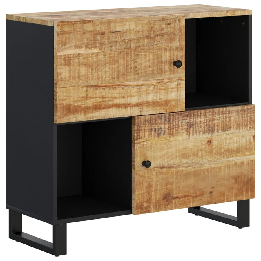 Dressoir met 2 deuren 80x33x75 cm massief mangohout