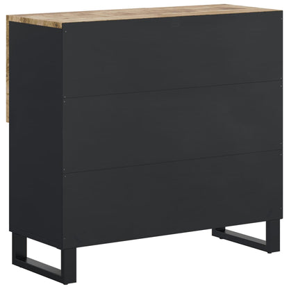 Dressoir met 2 deuren 80x33x75 cm massief mangohout