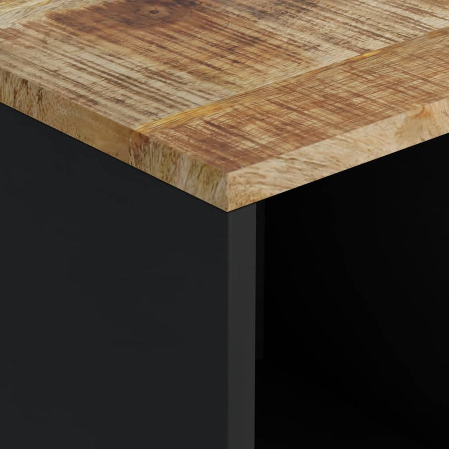 Dressoir met 2 deuren 80x33x75 cm massief mangohout