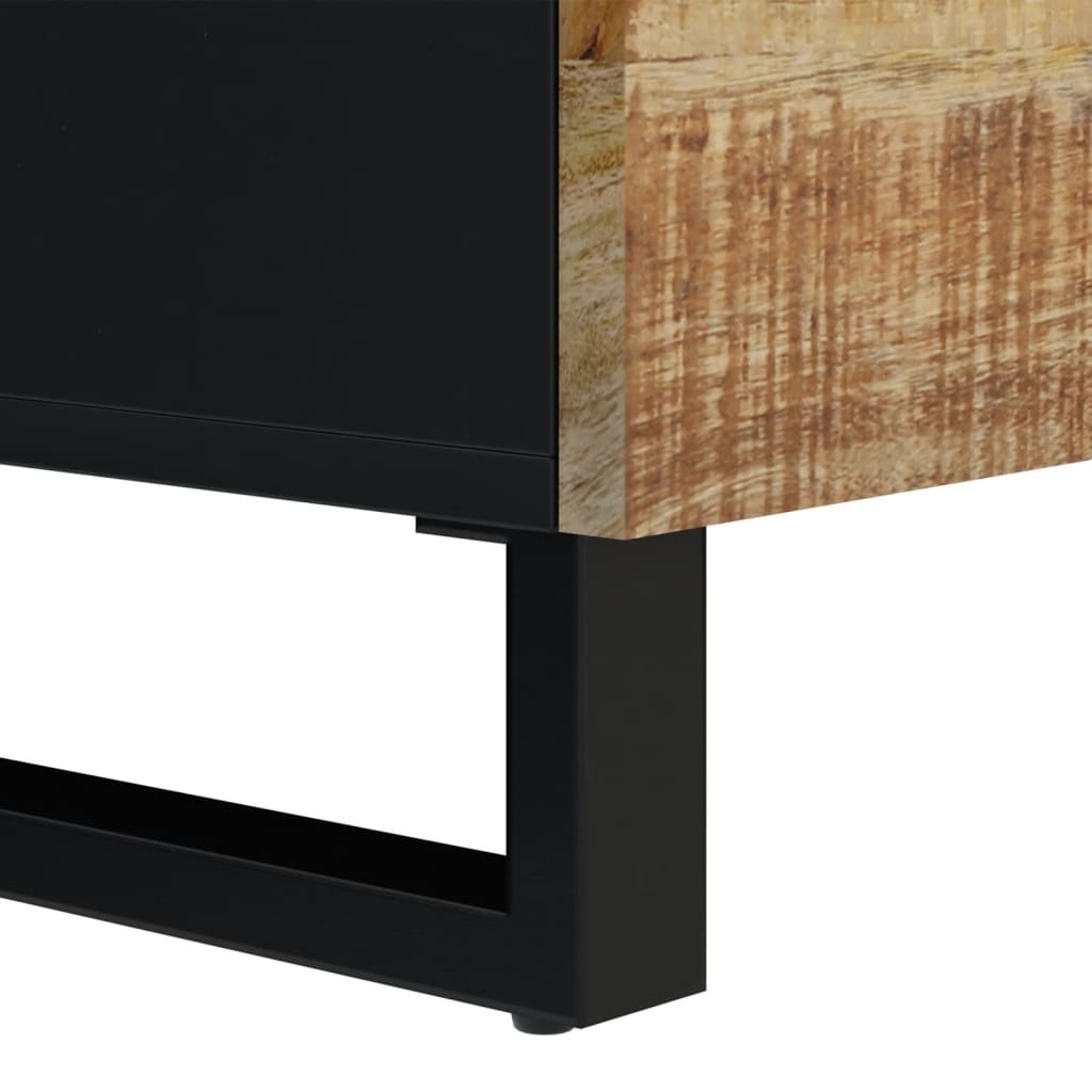 Dressoir met 2 deuren 80x33x75 cm massief mangohout