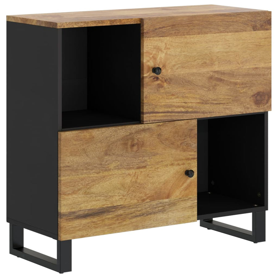 Dressoir met 2 deuren 80x33x75 cm massief mangohout Honingbruin