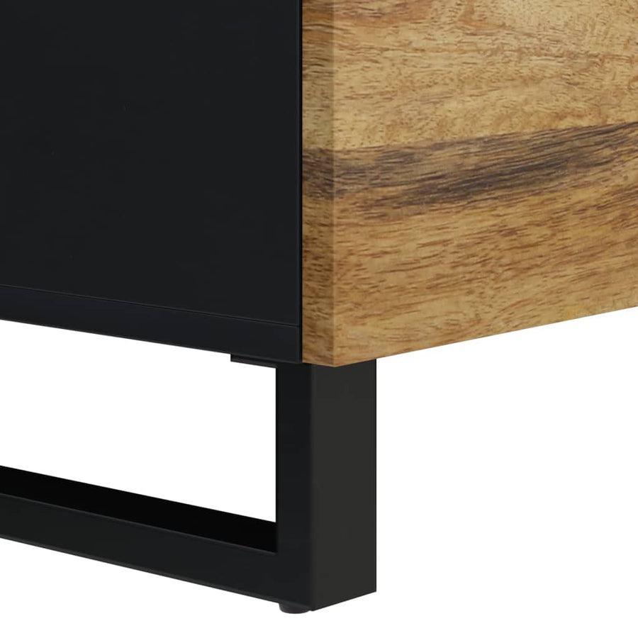 Dressoir met 2 deuren 80x33x75 cm massief mangohout Honingbruin