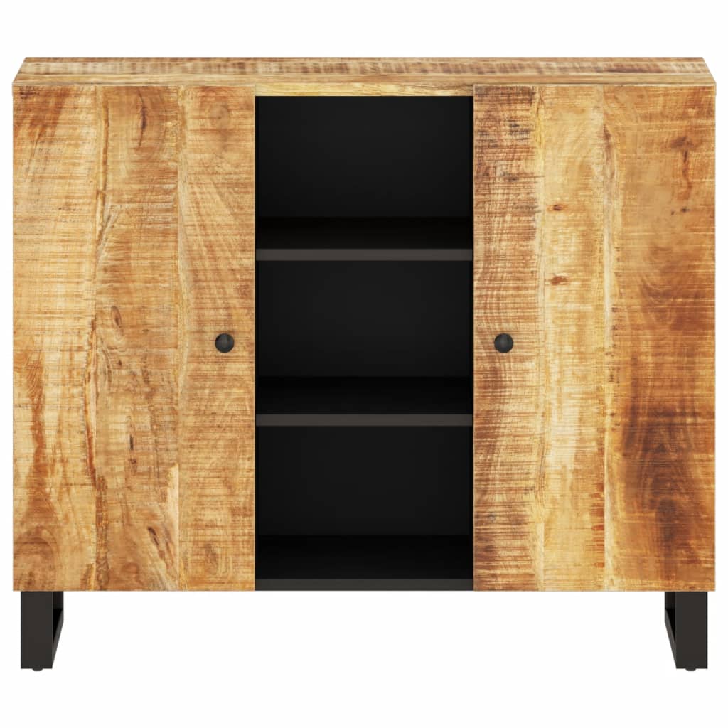 Dressoir met 2 deuren 90x33x75 cm massief mangohout