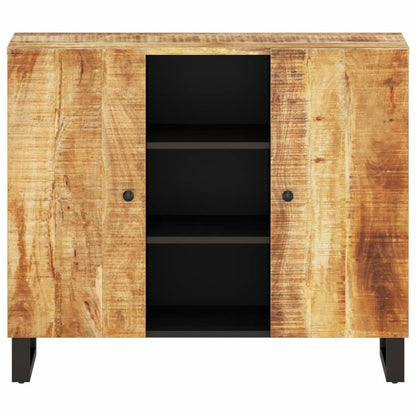Dressoir met 2 deuren 90x33x75 cm massief mangohout