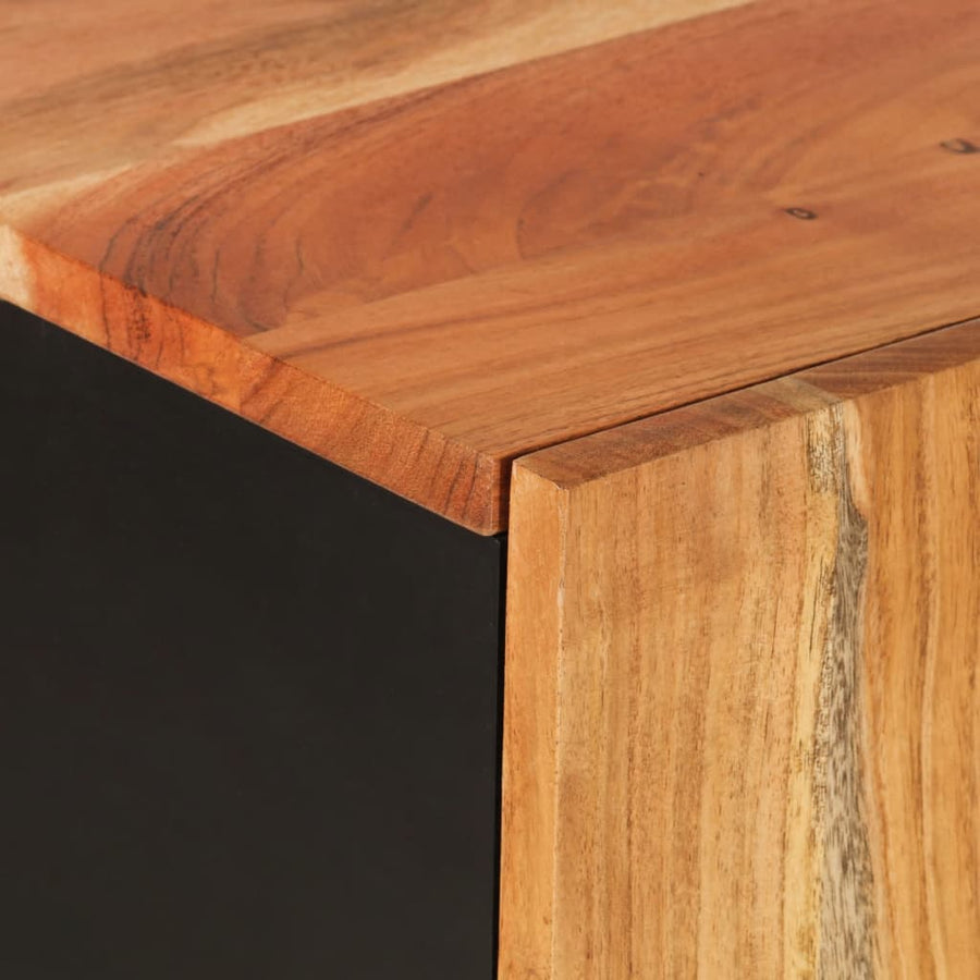 Dressoir met 2 deuren 90x33x75 cm massief acaciahout
