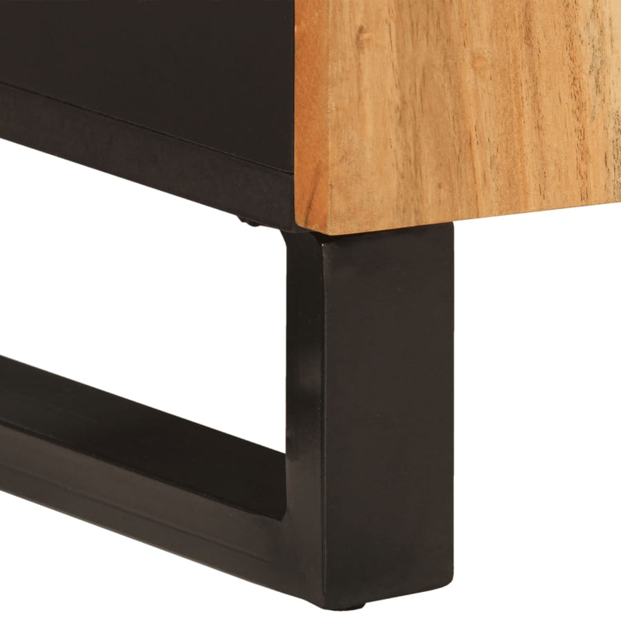 Dressoir met 2 deuren 90x33x75 cm massief acaciahout
