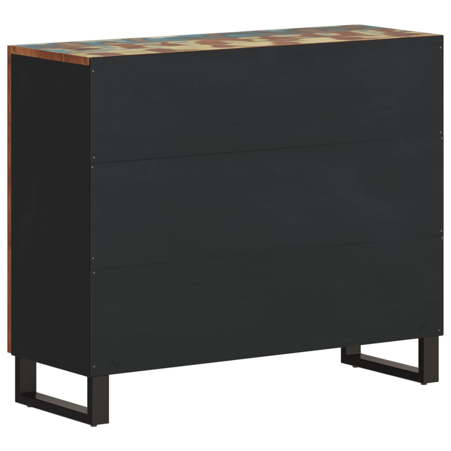 Dressoir met 2 deuren 90x33x75 cm massief gerecycled hout