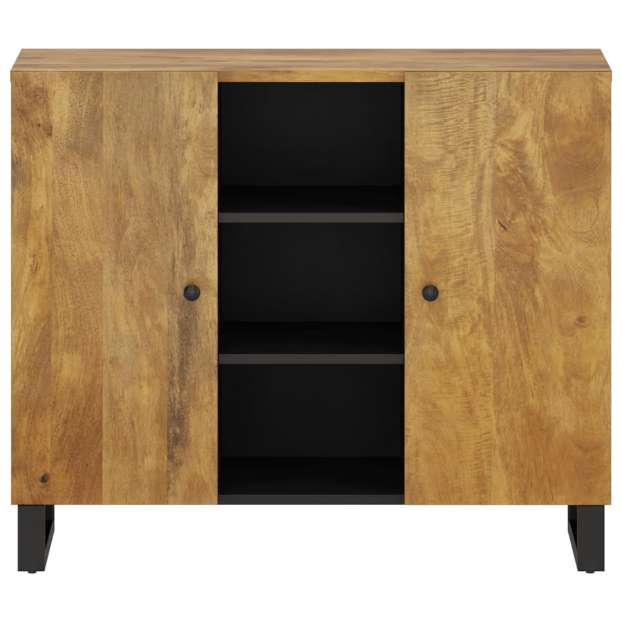 Dressoir met 2 deuren 90x33x75 cm massief mangohout