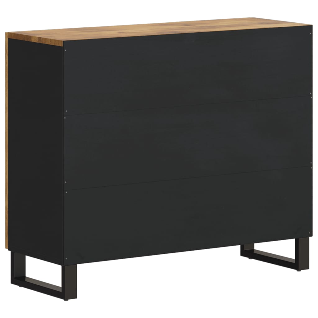 Dressoir met 2 deuren 90x33x75 cm massief mangohout