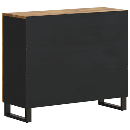 Dressoir met 2 deuren 90x33x75 cm massief mangohout
