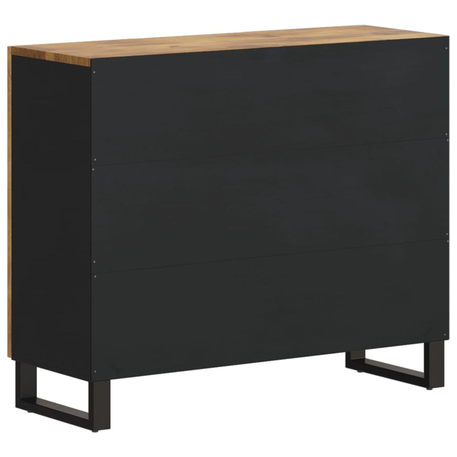 Dressoir met 2 deuren 90x33x75 cm massief mangohout