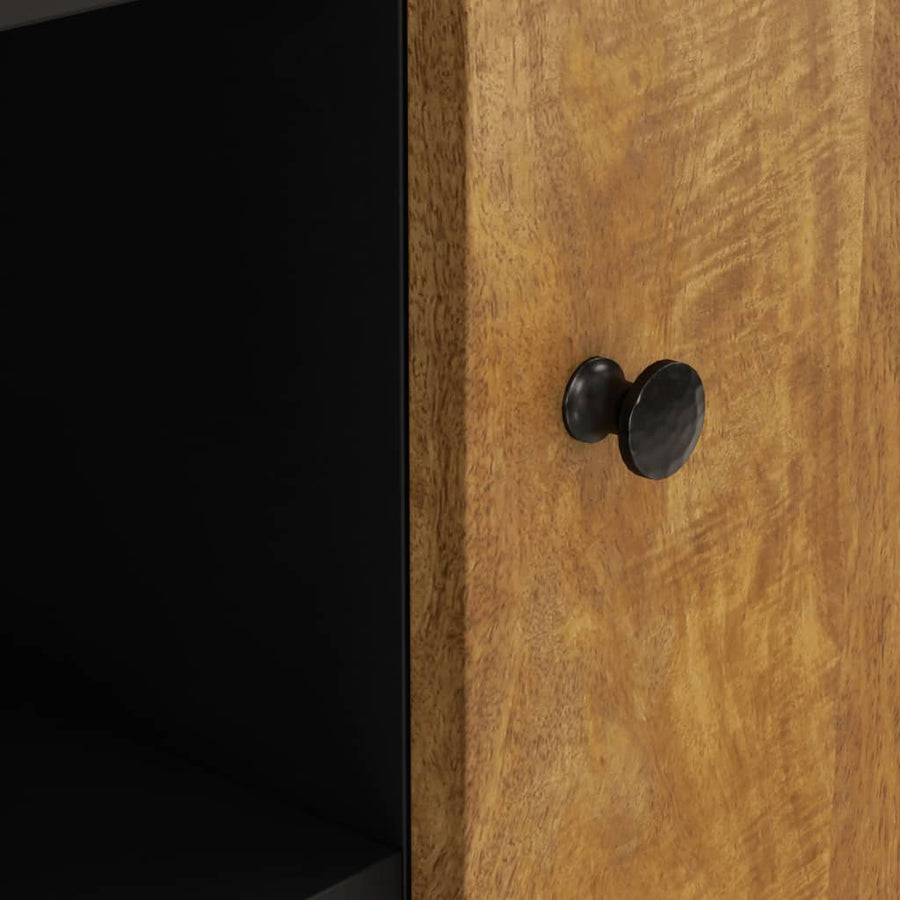 Dressoir met 2 deuren 90x33x75 cm massief mangohout