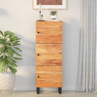 Hoge kast 40x33x110 cm massief acaciahout ijzer