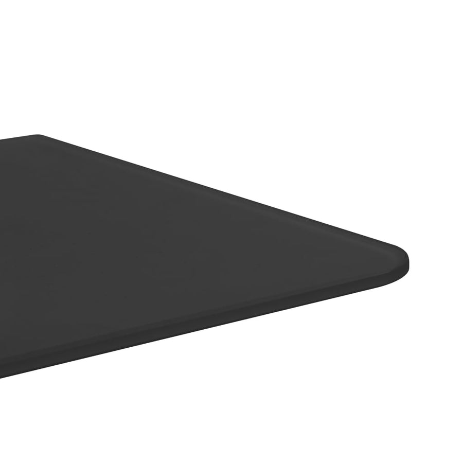 Urinoirschot Wandgemonteerd 90X40 Cm Gehard Glas Zwart