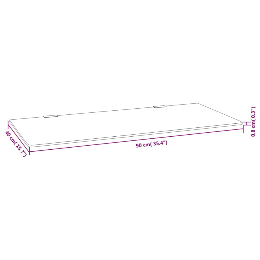 Urinoirschot Wandgemonteerd 90X40 Cm Gehard Glas Zwart
