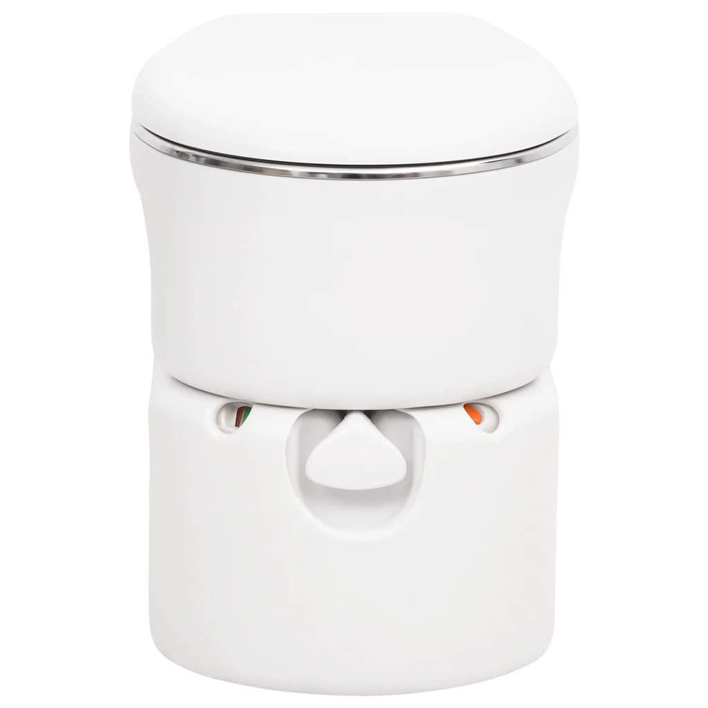 Campingtoilet Geïntegreerd 24+17 L Hdpe En Wit Staal
