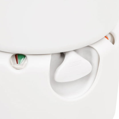 Campingtoilet Geïntegreerd 24+17 L Hdpe En Wit Staal