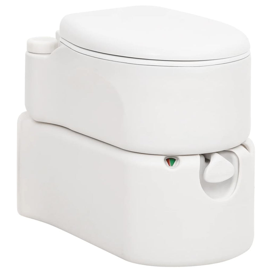 Campingtoilet Geïntegreerd 24+17 L Hdpe Email