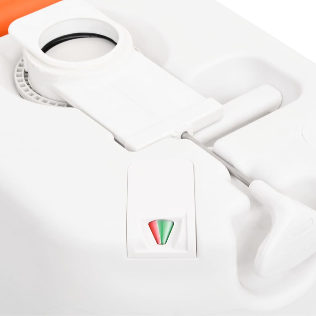 Campingtoilet Geïntegreerd 24+17 L Hdpe Email