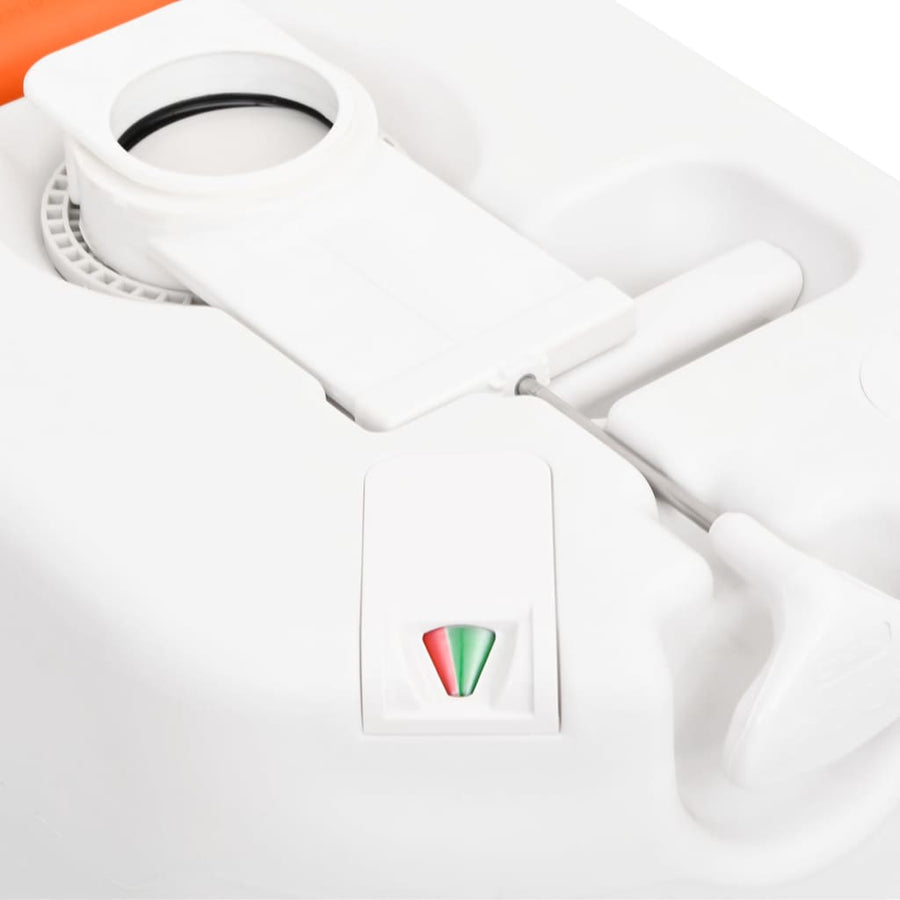 Campingtoilet Geïntegreerd 24+17 L Hdpe Email