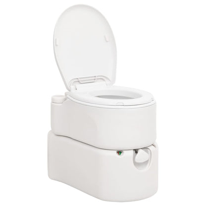Campingtoilet Geïntegreerd 24+17 L Hdpe Email
