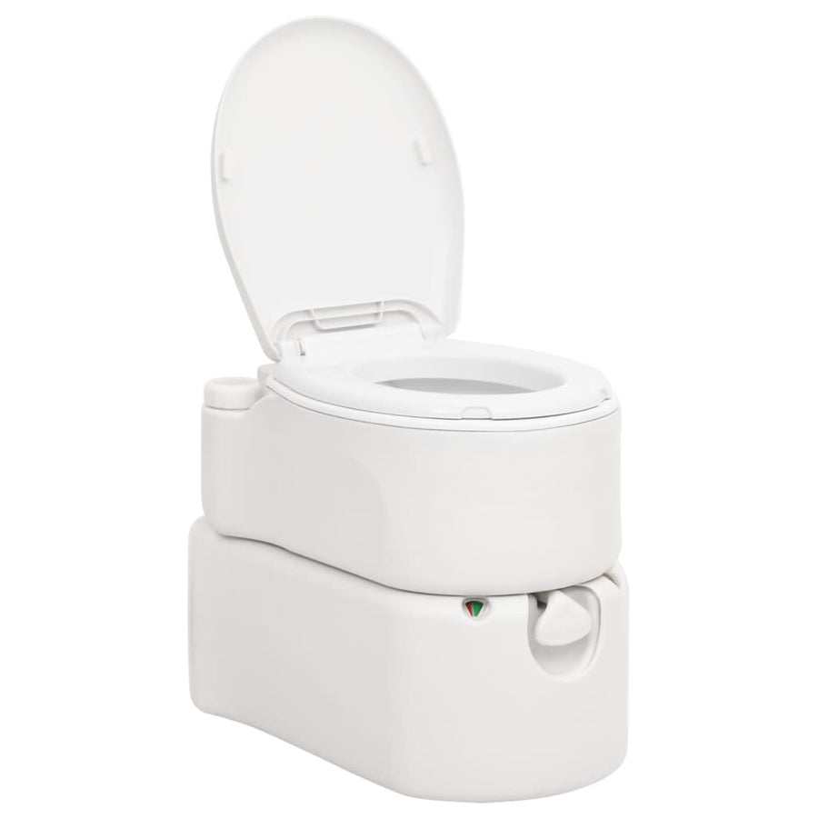 Campingtoilet Geïntegreerd 24+17 L Hdpe Email