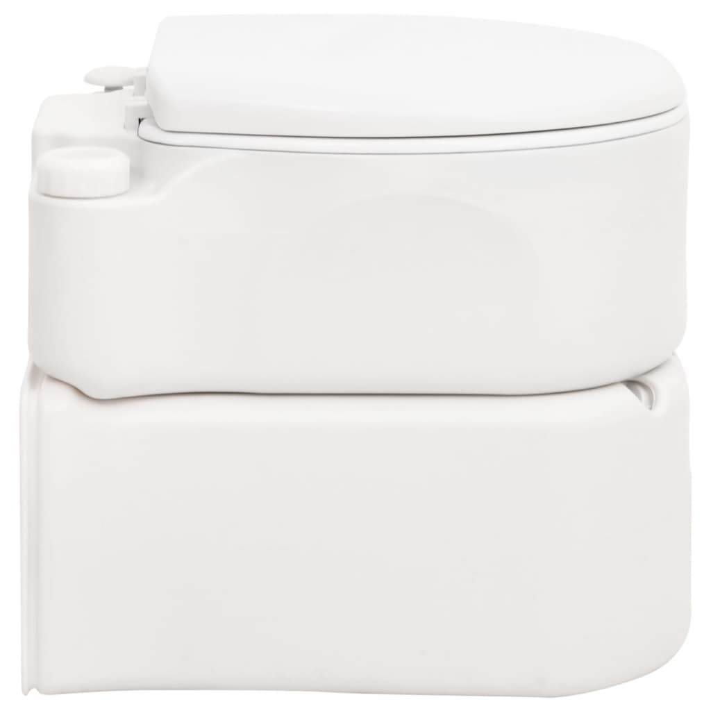 Campingtoilet Geïntegreerd 24+17 L Hdpe Email