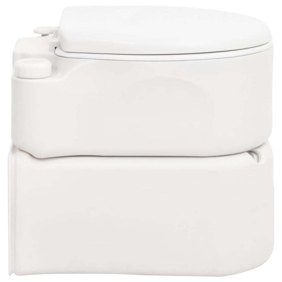 Campingtoilet Geïntegreerd 24+17 L Hdpe Email