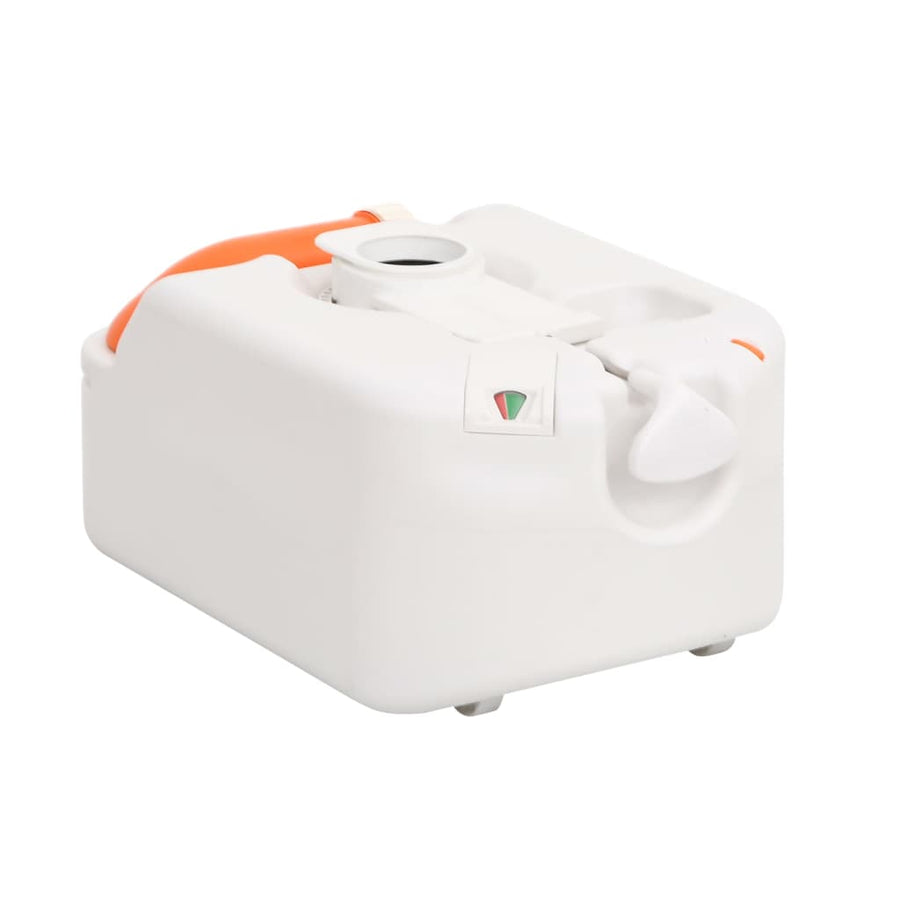 Campingtoilet Geïntegreerd 24+17 L Hdpe Email