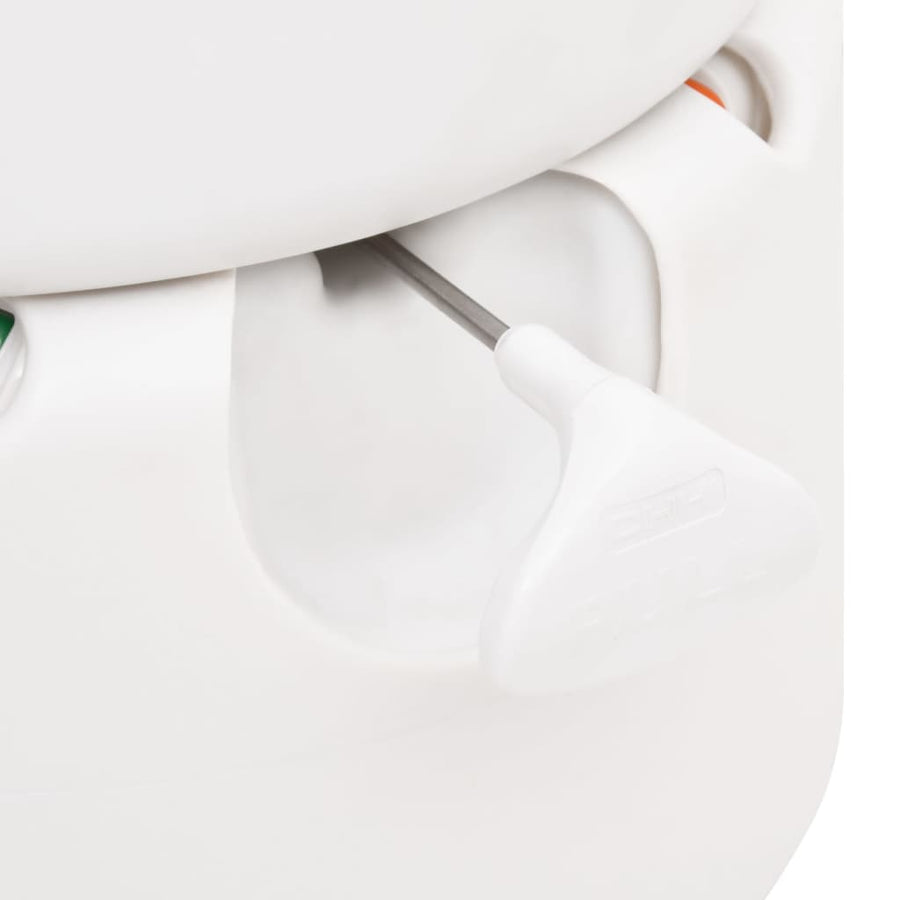 Campingtoilet Geïntegreerd 24+17 L Hdpe Email