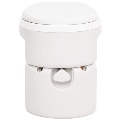 Campingtoilet Geïntegreerd 24+17 L Hdpe En Pp Wit Kunststof