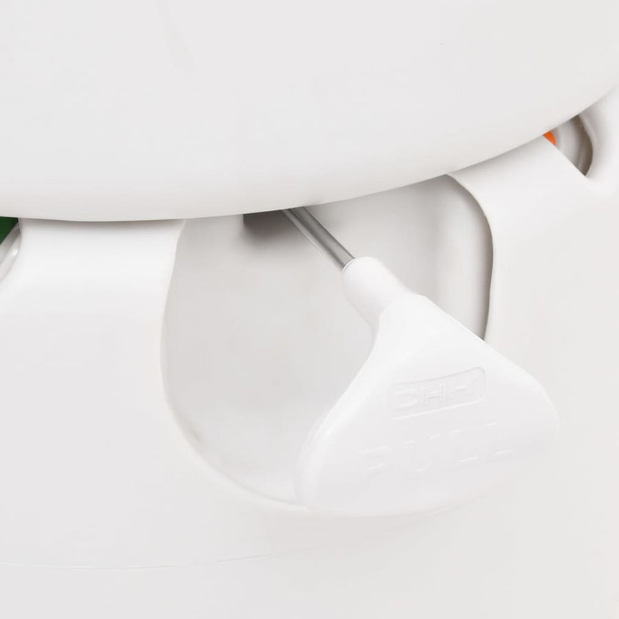 Campingtoilet Geïntegreerd 24+17 L Hdpe En Pp Wit Kunststof