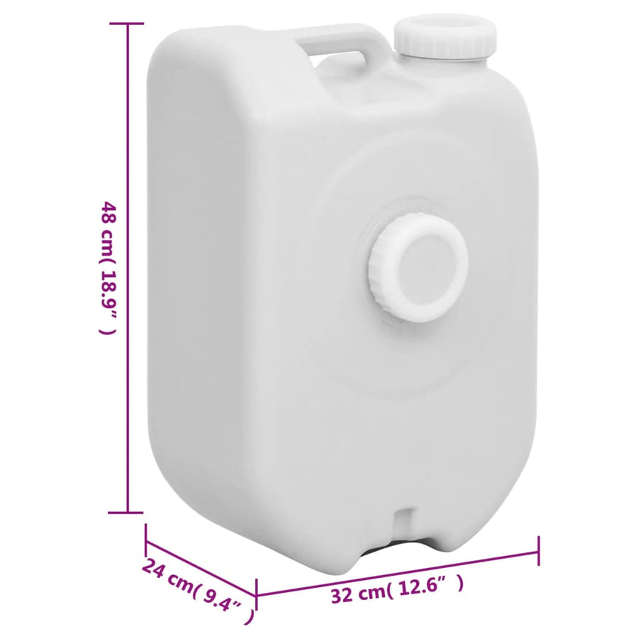 Watertank Draagbaar Met Adapter 24 L Grijs
