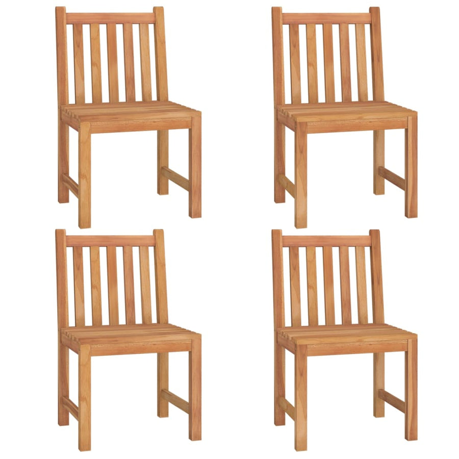 5-Delige Tuinset Massief Teakhout 110 cm tafellengte 4x stoel + Tafel