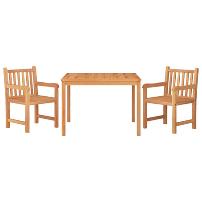 3-Delige Tuinset Massief Teakhout 110 cm tafellengte 2x Fauteuil + Tafel