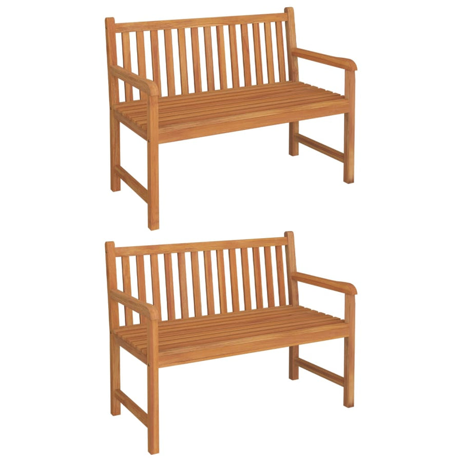 3-Delige Tuinset Massief Teakhout 2x Bank + Tafel