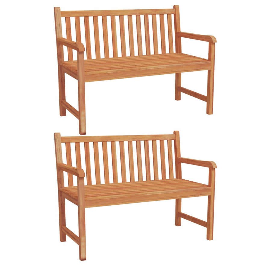 3-Delige Tuinset Massief Teakhout 2x Bank + Tafel