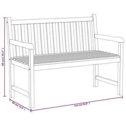 3-Delige Tuinset Massief Teakhout 2x Bank + Tafel