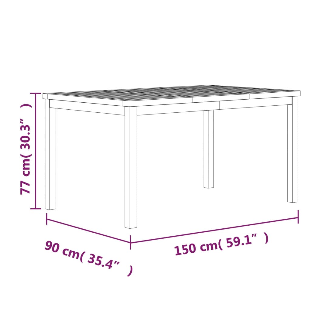 3-Delige Tuinset Massief Teakhout 2x Bank + Tafel