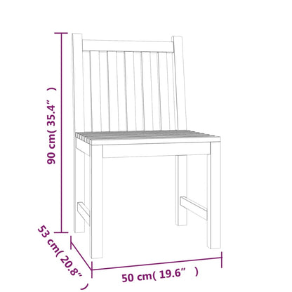 4-Delige Tuinset Massief Teakhout Bank + 2x stoel + Tafel