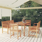 5-Delige Tuinset Massief Teakhout 2x Bank + 2x stoel + Tafel