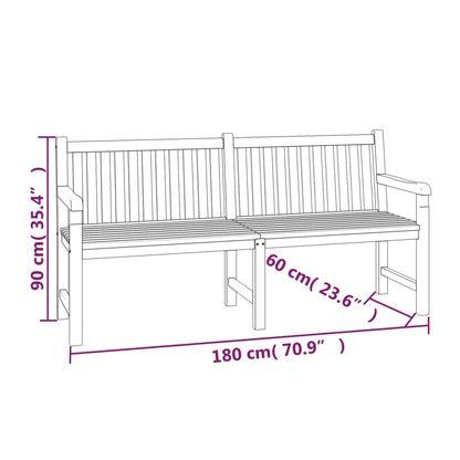 3-Delige Tuinset Massief Teakhout 2x Bank + Tafel