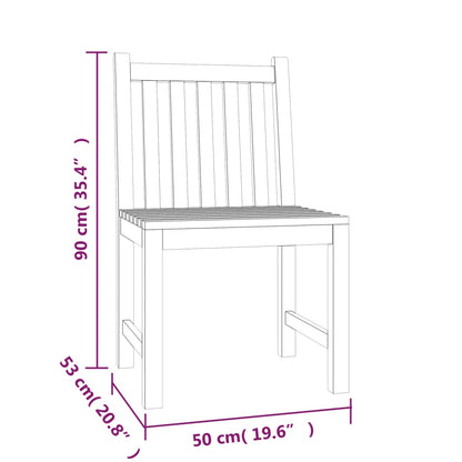 4-Delige Tuinset Massief Teakhout Bank + 2x stoel + Tafel